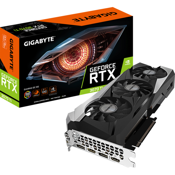 Placa video Gigabyte GeForce RTX 3070 Ti GAMING OC LHR 8GB GDDR6X 256 Bit