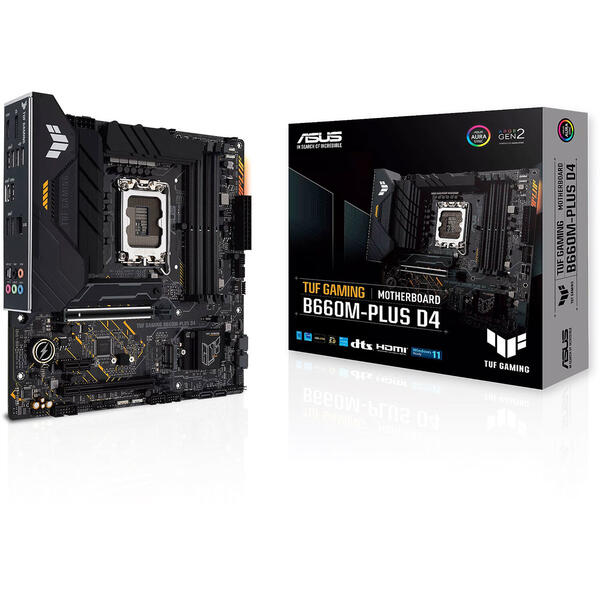 Placa de baza Asus TUF GAMING B660M- PLUS D4 Socket 1700