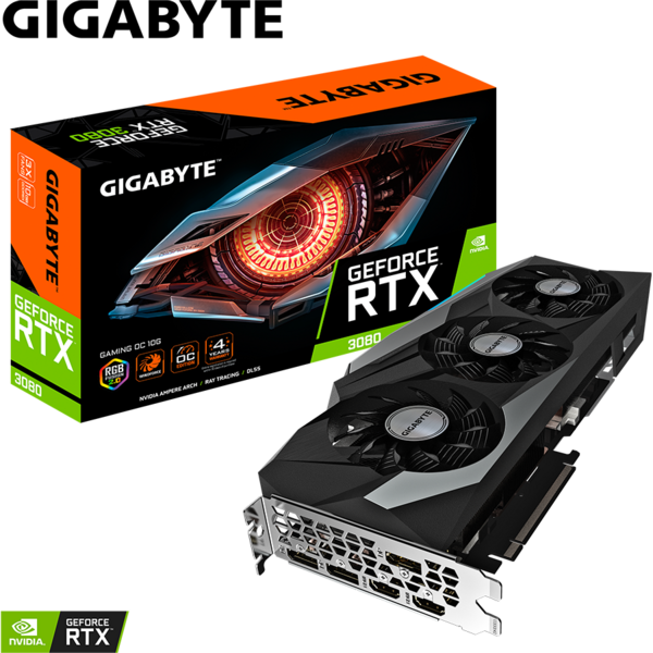 Placa video Gigabyte GeForce RTX 3080 GAMING OC LHR 12GB GDDR6X 320 Bit