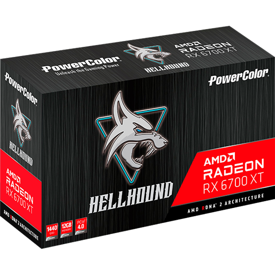 Placa video PowerColor Radeon RX 6700 XT Hellhound 12GB GDDR6 1‎92 Bit