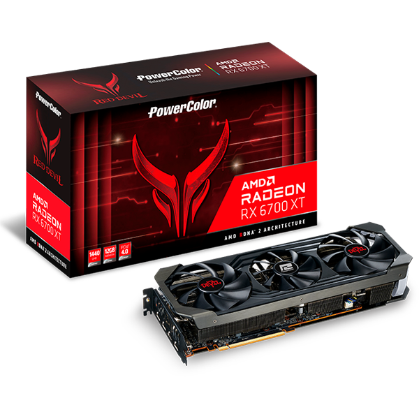 Placa video PowerColor Radeon RX 6700 XT Red Devil 12GB GDDR6 1‎92 Bit