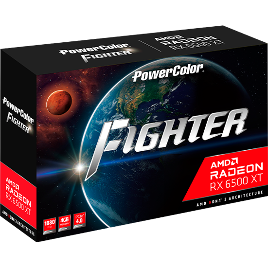 Placa video PowerColor Radeon RX 6500 XT Fighter 4GB GDDR6 64 Bit