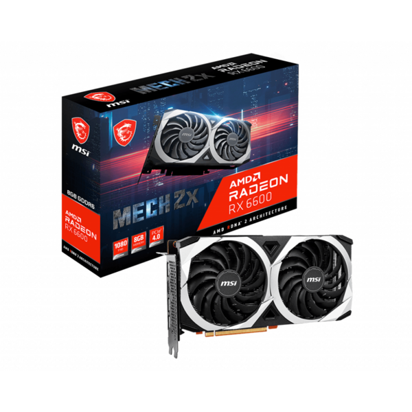 Placa video MSI Radeon RX 6600 MECH 2X 8GB GDDR6 128-bit