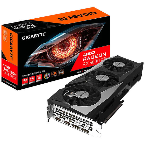 Placa video Gigabyte Radeon RX 6600 XT Gaming OC PRO 8GB GDDR6 1‎28 Bit