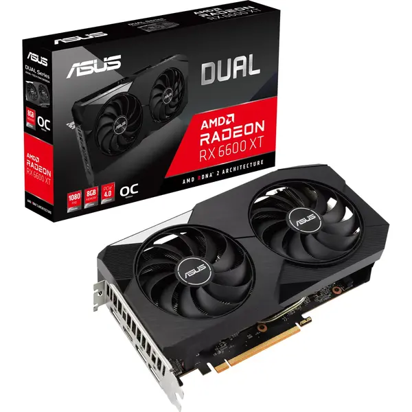 Placa video Asus Radeon RX 6600 XT DUAL O8G 8GB GDDR6 128 Bit