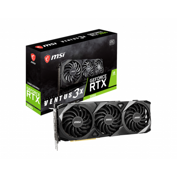 Placa video MSI GeForce RTX 3090 VENTUS 3X OC 24GB GDDR6X 384 Bit