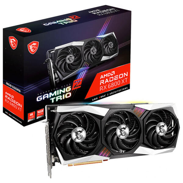 Placa video MSI Radeon RX 6800 XT GAMING Z TRIO 16GB GDDR6 256 Bit