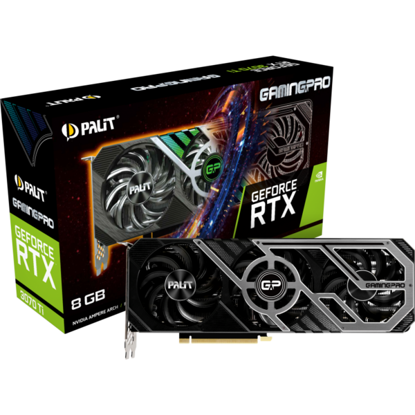 Placa video Palit GeForce RTX 3070 Ti GamingPro LHR 8GB GDDR6X 256-bit