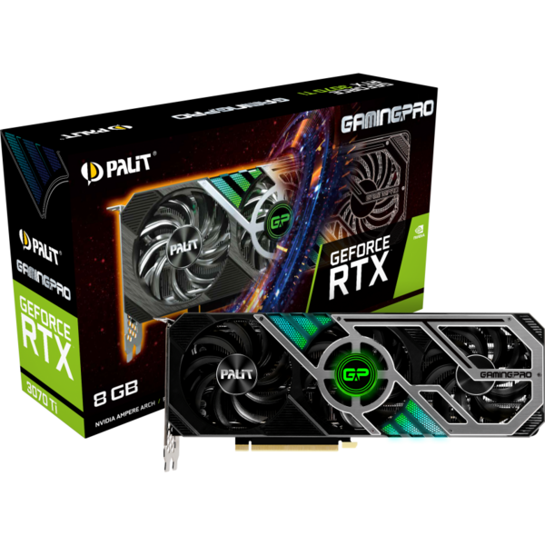 Placa video Palit GeForce RTX 3070 Ti GamingPro LHR 8GB GDDR6X 256-bit