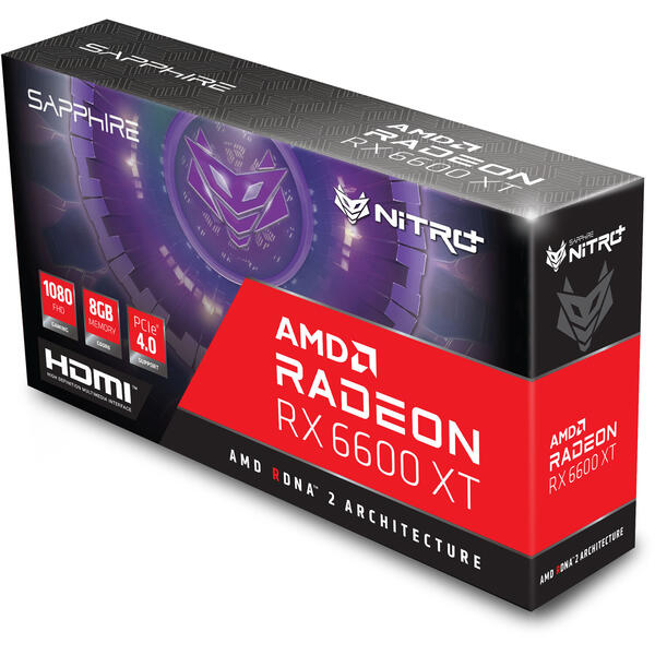 Placa video Sapphire Radeon RX 6600 XT Nitro+ 8GB GDDR6 128 Bit