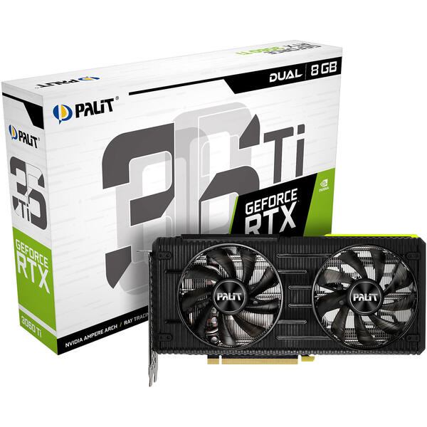 Placa video Palit GeForce RTX 3060 Ti Dual OC 8GB GDDR6 256 Bit