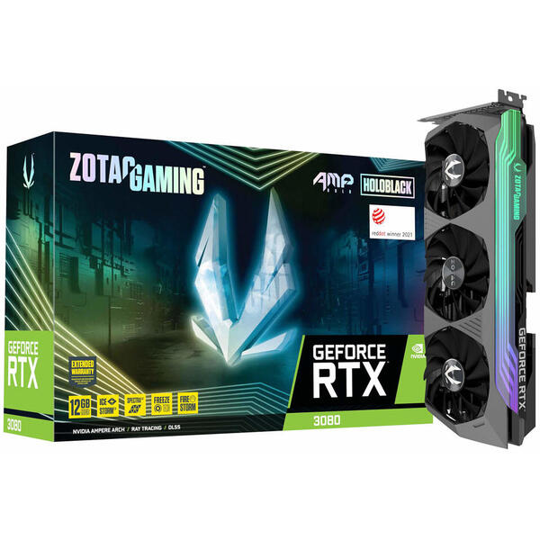 Placa video Zotac GeForce RTX 3080 AMP Holo LHR 12GB GDDR6X 384-bit