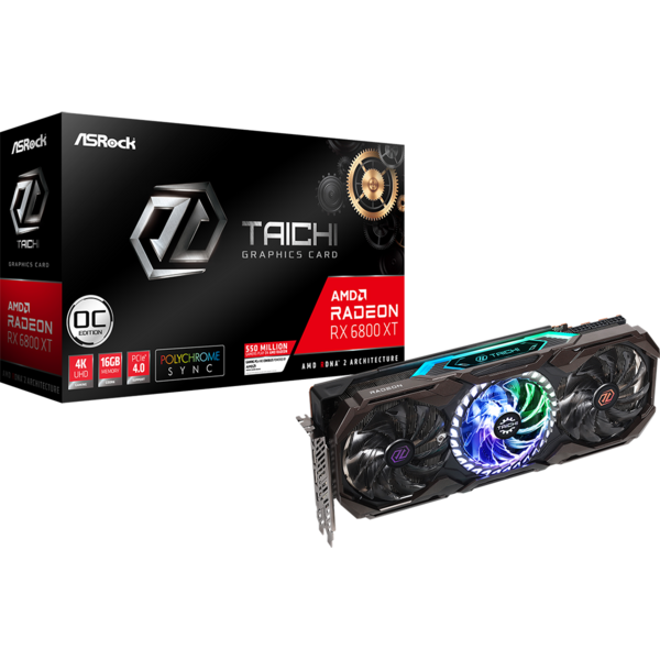 Placa video ASRock Radeon RX 6800 XT Taichi X 16GB GDDR6 256 Bit