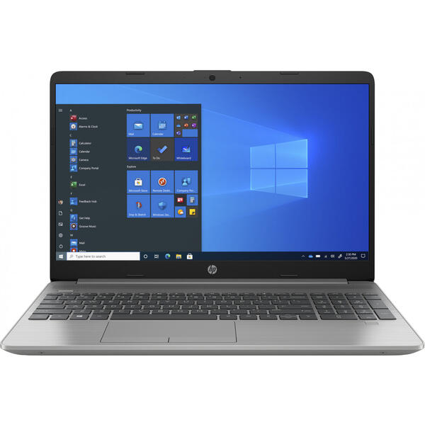 Laptop HP 250 G8, 15.6 inch FHD, Intel Core i5-1035G1, 8GB DDR4, 256GB SSD, Intel UHD, DOS, Asteroid Silver