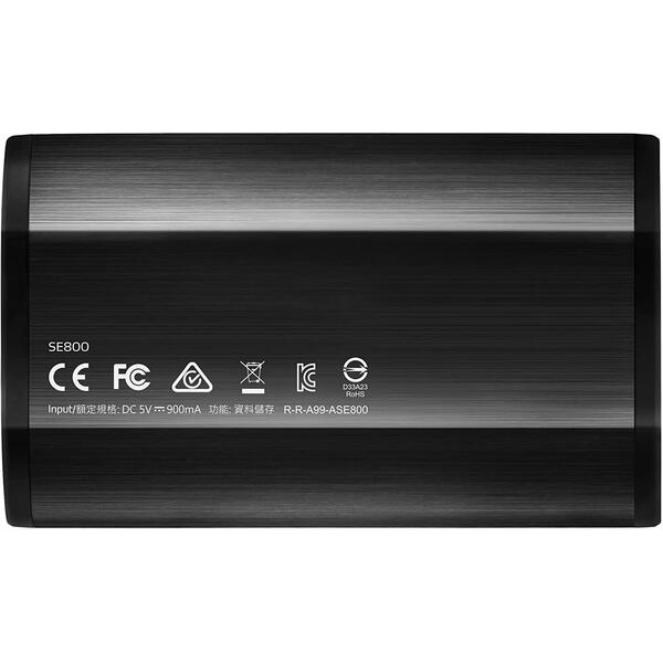SSD Extern ADATA SE800 512GB USB 3.2 tip C Black