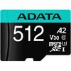 A-DATA Premier Pro MicroSDXC, 512GB, Clasa 10 + Adaptor