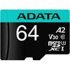 A-DATA Premier Pro MicroSDXC, 64GB, Clasa 10 + Adaptor