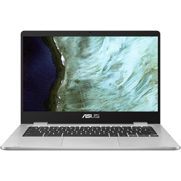 Laptop Asus Chromebook C423NA, 14 inchi FHD Touch, Intel Celeron N3350, 4GB DDR4, 64GB eMMC, GMA HD 500, Chrome OS, Silver