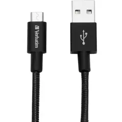 Verbatim cablu alimentare si date, USB 2.0 (T) la Micro-USB 2.0 (T), 30cm, Premium, Negru