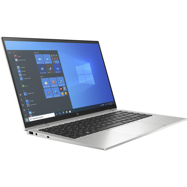 Laptop HP EliteBook x360 1030 G8, 13.3 inch FHD Touch Intel Core i7-1165G7, 16GB DDR4X, 512GB SSD, Intel Iris Xe Graphics, Windows 10 Pro, Silver