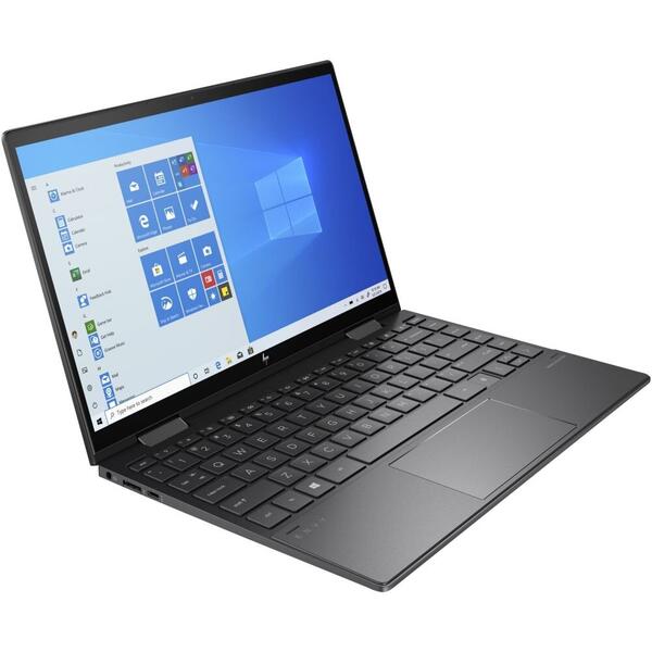 Laptop 2 in 1 HP ENVY x360 Convert 15-eu0054nn, 15.6 inch FHD IPS Touch, AMD Ryzen 7 5700U, 8GB DDR4, 512GB SSD, Radeon, Win 11 Home, Nightfall Black