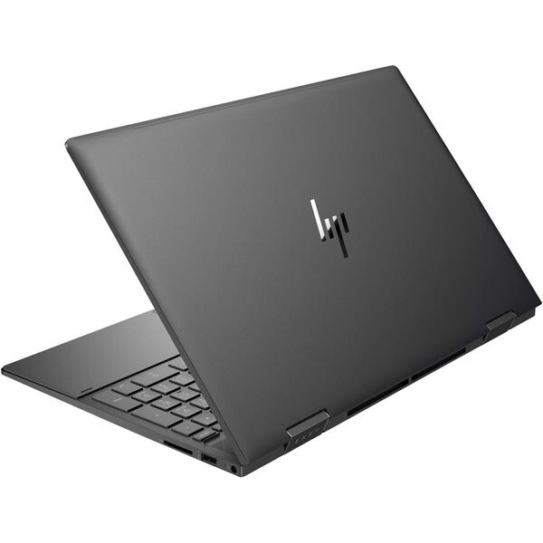 Laptop 2 in 1 HP ENVY x360 Convert 15-eu0054nn, 15.6 inch FHD IPS Touch, AMD Ryzen 7 5700U, 8GB DDR4, 512GB SSD, Radeon, Win 11 Home, Nightfall Black