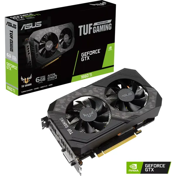 Placa video Asus GeForce GTX 1660 Ti TUF Gaming EVO 6GB GDDR6 192 Bit