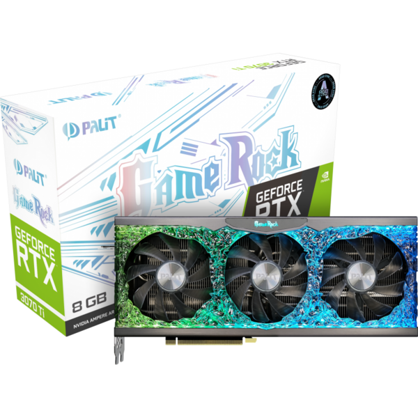 Placa video Palit GeForce RTX 3070 Ti GameRock LHR 8GB GDDR6X 256 Bit