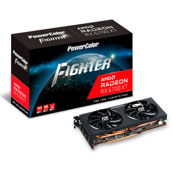 Placa video PowerColor Radeon RX 6700 XT Fighter 12GB GDDR6 1‎92 Bit