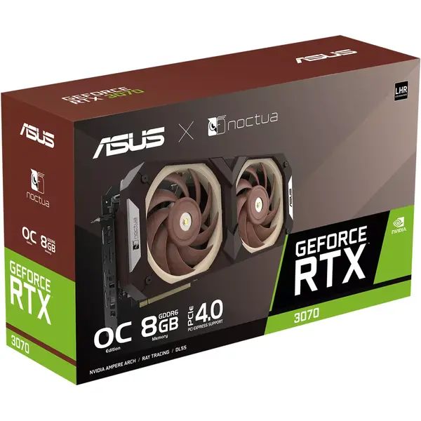 Placa video Asus GeForce RTX 3070 Noctua Edition 8GB GDDR6 256 Bit