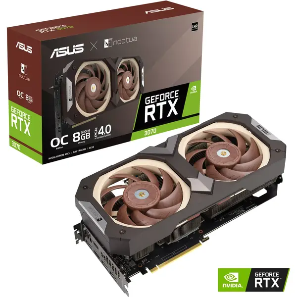 Placa video Asus GeForce RTX 3070 Noctua Edition 8GB GDDR6 256 Bit