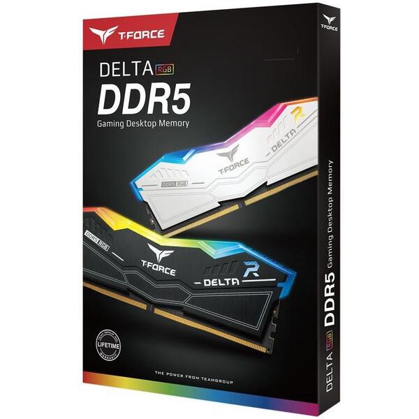 Memorie Team Group T-Force Delta RGB 32GB DDR5 6400MHz CL40 Kit Dual Channel