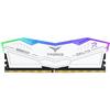 Memorie Team Group T-Force Delta RGB 32GB DDR5 6200MHz CL38 Kit Dual Channel White