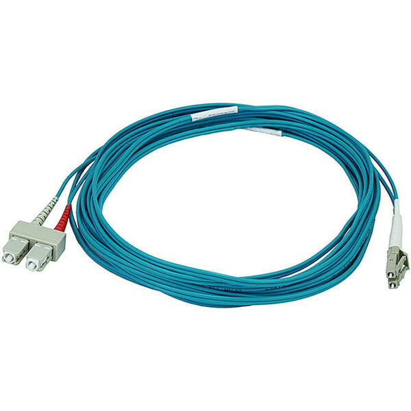 Patch Fibra Optica Nexans N122.5CLA2 2 metri LSZH Aqua LANmark Multimode OM3 Duplex LC-SC Slimflex