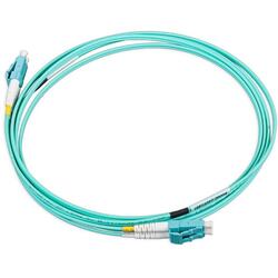 Patch Fibra Optica Nexans N122.5LLA2 2 metri LSZH Aqua LANmark Multimode OM3 Duplex LC-LC Slimflex