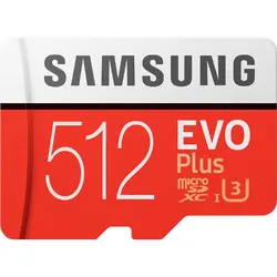 Samsung Card memorie Micro-SDXC, EVO Plus, 512GB