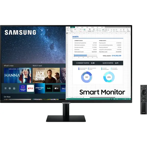 Monitor LED Samsung Smart LS32AM700PRXEN 32 inch UHD 8 ms USB-C HDR Negru