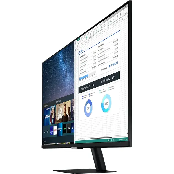 Monitor LED Samsung Smart LS32AM700PRXEN 32 inch UHD 8 ms USB-C HDR Negru