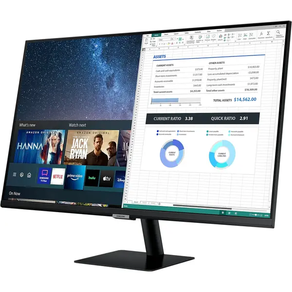 Monitor LED Samsung Smart LS32AM700PRXEN 32 inch UHD 8 ms USB-C HDR Negru