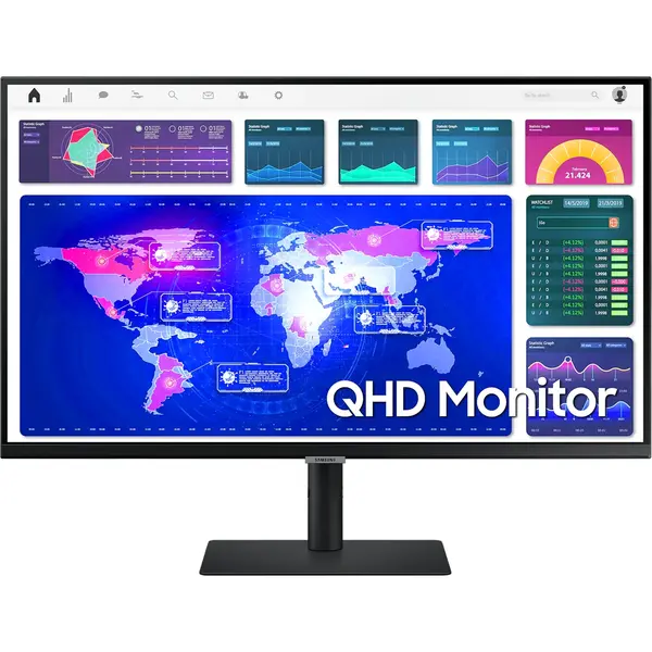 Monitor LED Samsung S32A600NWU 32 inch QHD 5ms Negru