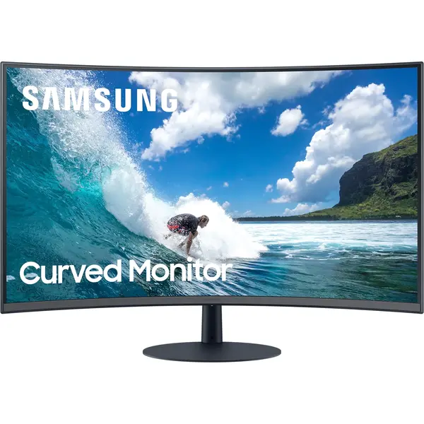 Monitor LED Curbat Samsung C27T550FDR 27 inch FHD 4ms Negru