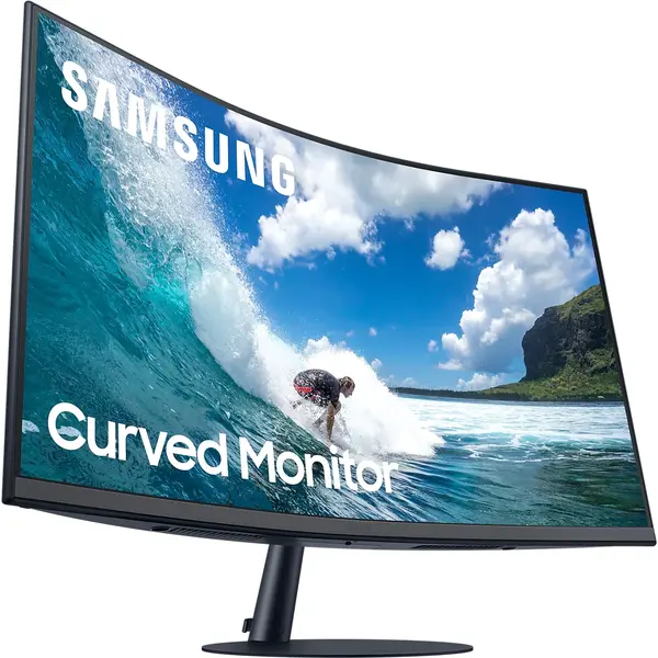 Monitor LED Curbat Samsung C27T550FDR 27 inch FHD 4ms Negru