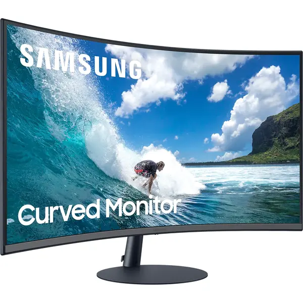 Monitor LED Curbat Samsung C27T550FDR 27 inch FHD 4ms Negru
