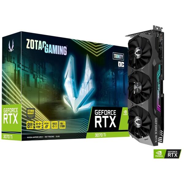 Placa video Zotac GeForce RTX 3070 Ti Trinity OC LHR 8GB GDDR6X 256 Bit