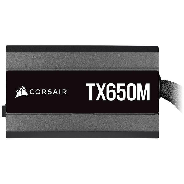 Sursa Corsair TX650M 2021, 80+ Gold, 650W, Semimodular