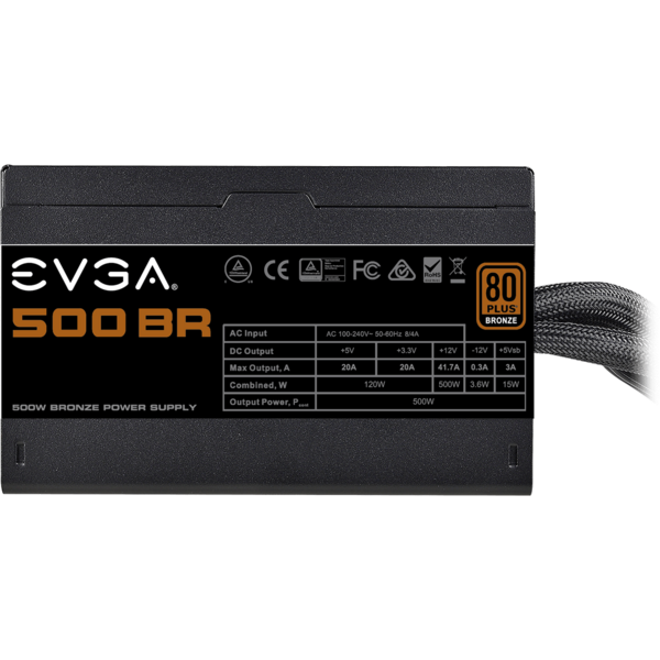 Sursa EVGA BR, 80+ Bronze, 500W