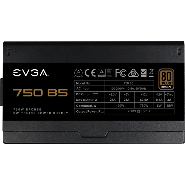 Sursa EVGA B5, 80+ Bronze, 750W