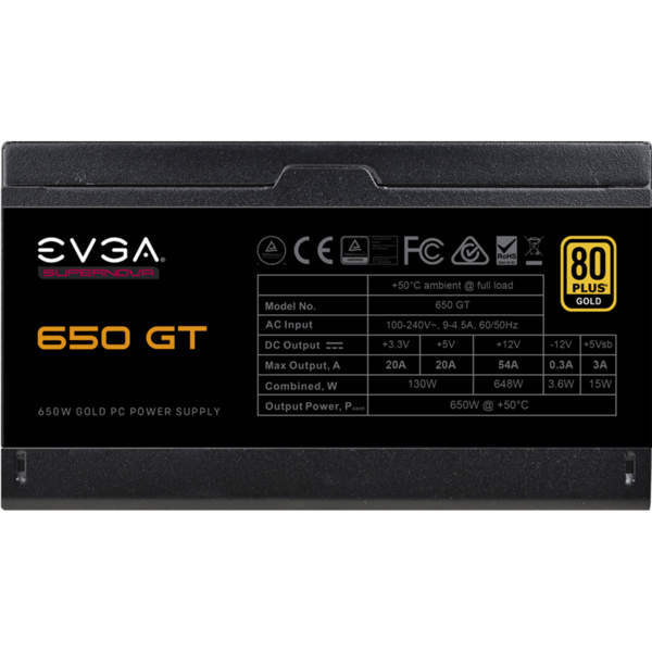 Sursa EVGA SuperNOVA GT, 80+ Gold, 650W
