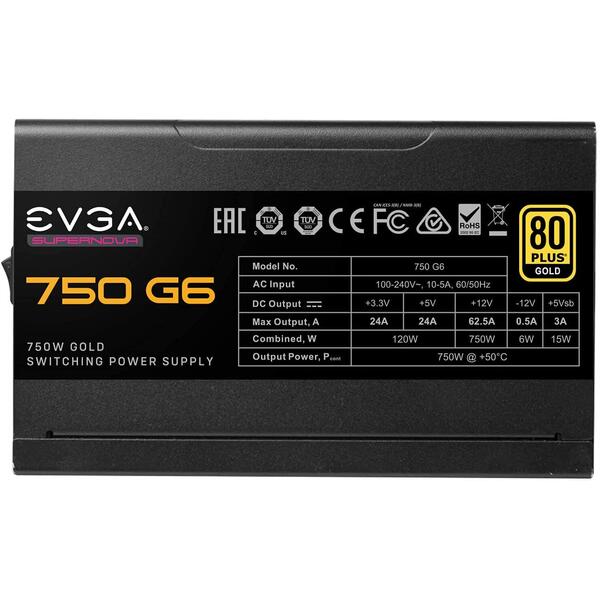 Sursa EVGA SuperNOVA 750 G6 80+ Gold 750W