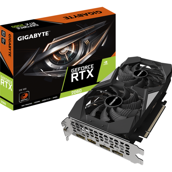 Placa video Gigabyte GeForce RTX 2060 D6 12GB GDDR6 192 Bit